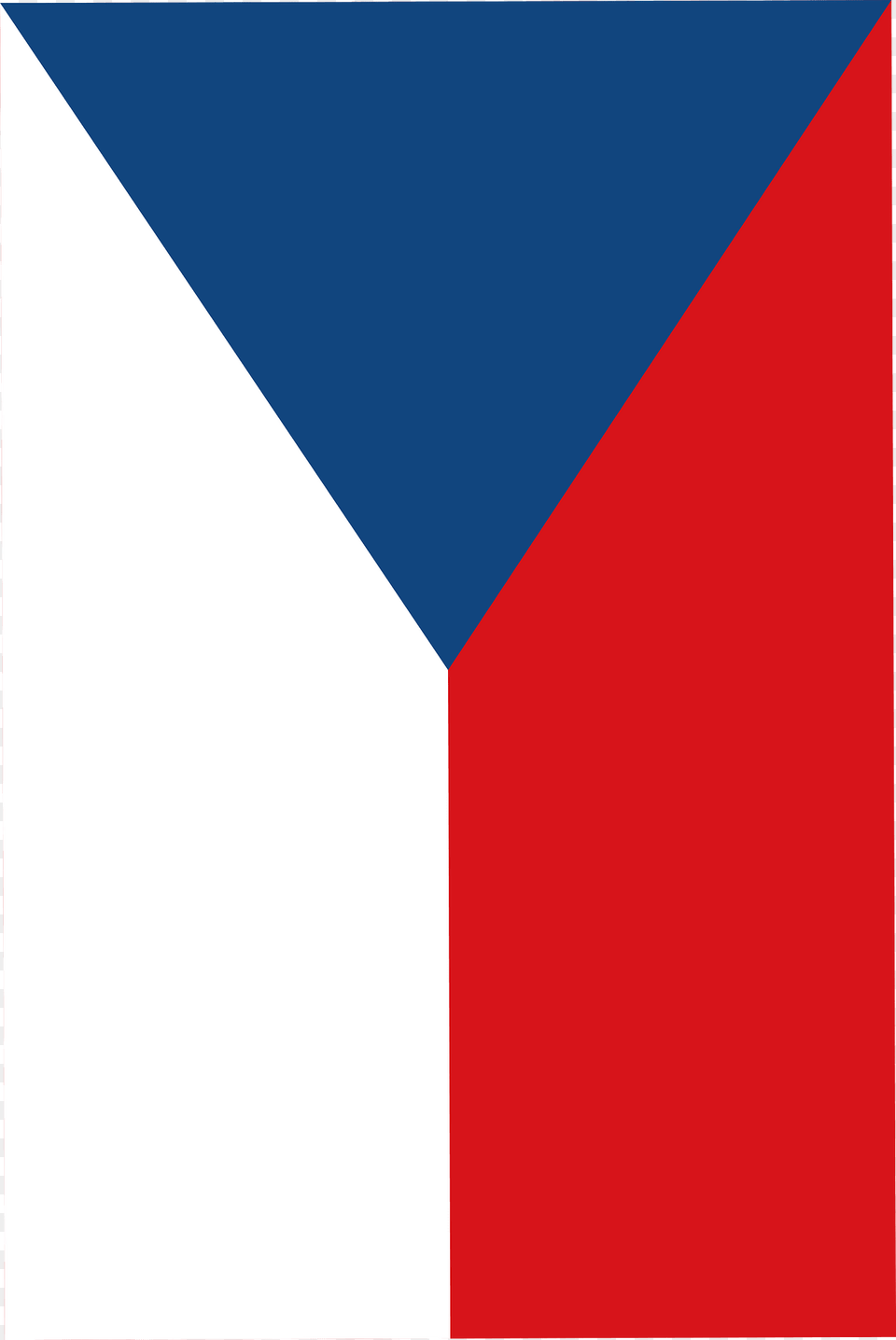 Roundel Of Czechoslovakia Left Wing Clipart, Czech Republic Flag, Flag, Triangle Png