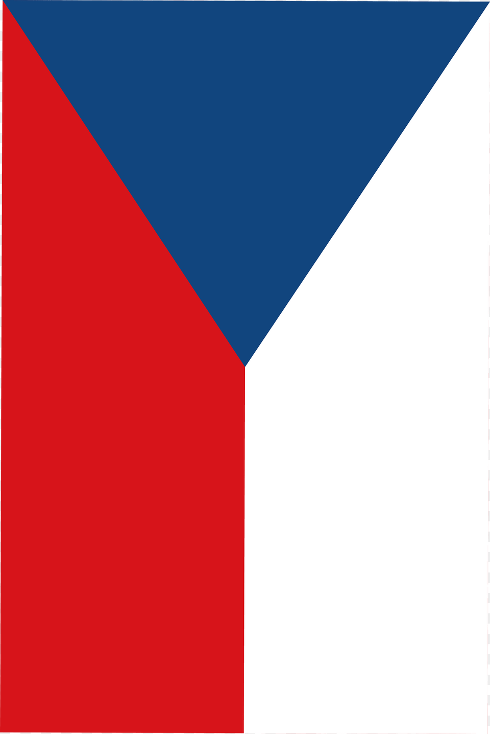 Roundel Of Czechoslovakia Right Wing Clipart, Triangle, Czech Republic Flag, Flag Free Png Download