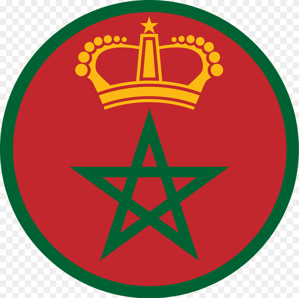 Roundel Of Morocco Clipart, Logo, Symbol, Badge, Emblem Free Png Download