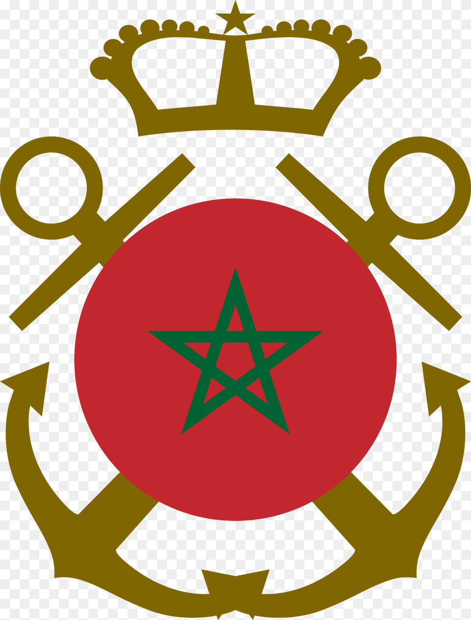 Roundel Of Morocco Naval Aviation Clipart, Symbol, Emblem, Logo Png Image