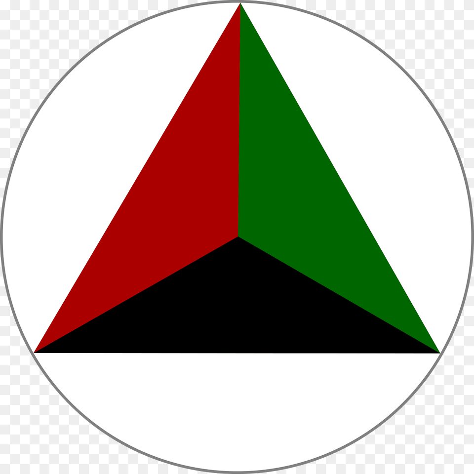 Roundel Of The Afghan Air Force Var Clipart, Triangle, Disk Free Png Download