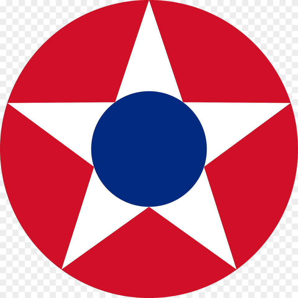 Roundel Of The Costa Rican Military Air Force Clipart, Star Symbol, Symbol Png
