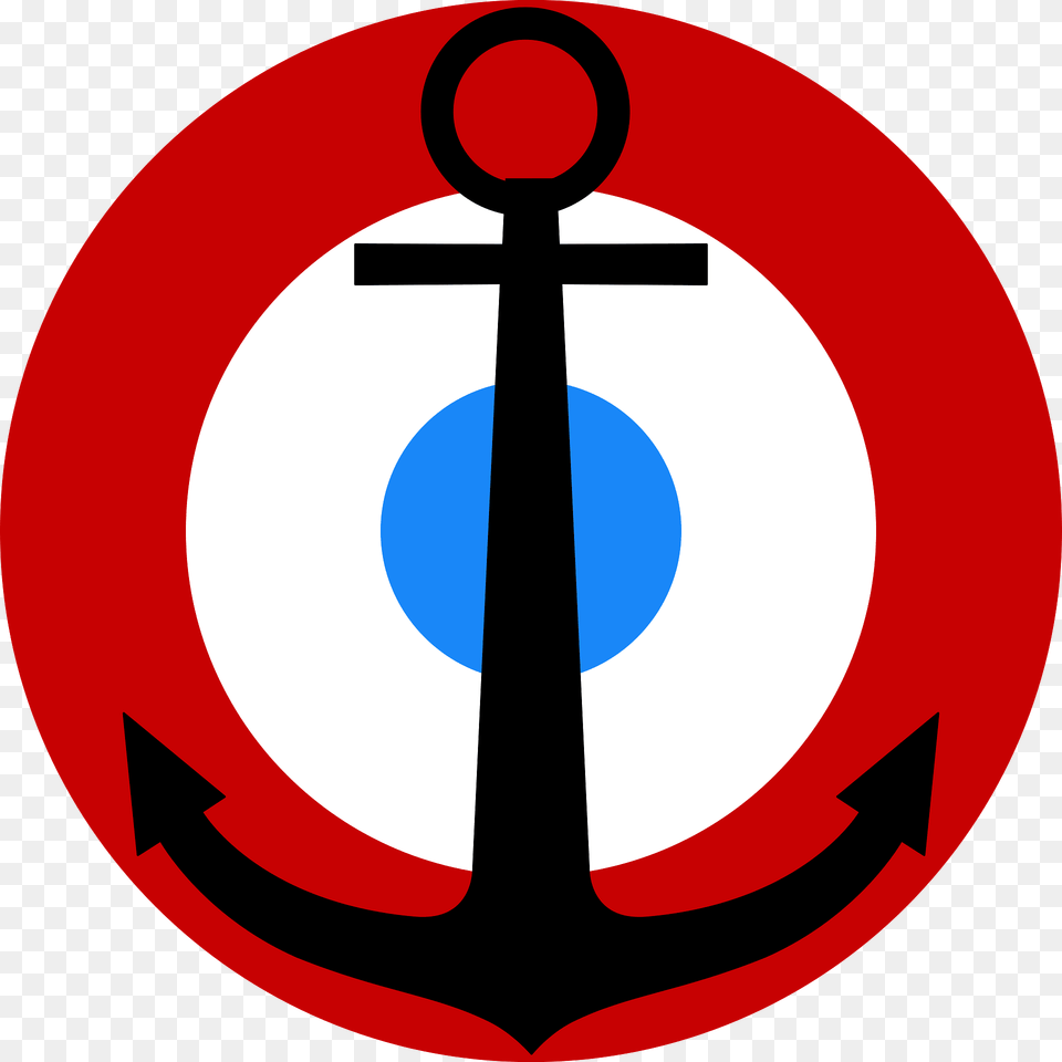 Roundel Of The French Fleet Air Arm Before 1945 Clipart, Electronics, Hardware, Hook, Anchor Free Png