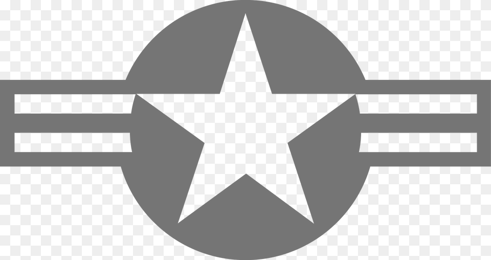 Roundel Of The Usaf Low Vis Clipart, Star Symbol, Symbol Png Image