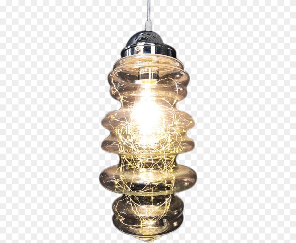 Rounder Adjustable Pendant Light W Fairy String Lights Inside Ceiling Fixture, Lamp, Chandelier Free Transparent Png
