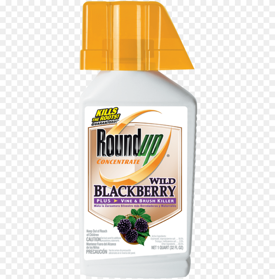 Roundup Blackberry Killer, Bottle, Food, Fruit, Plant Free Png