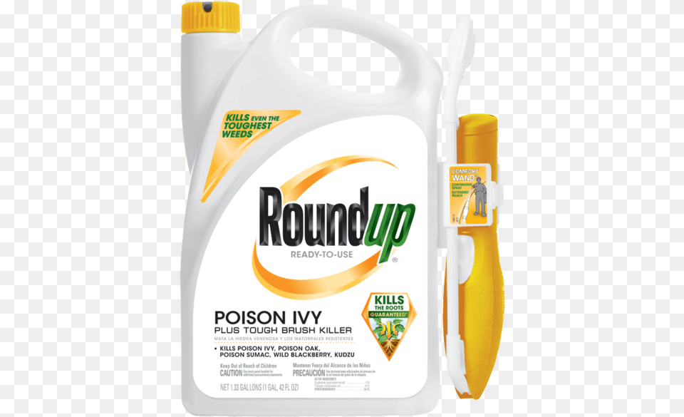 Roundup Poison Ivy With Tough Brush Killer, Bottle, Device, Tool, Cleaning Png Image