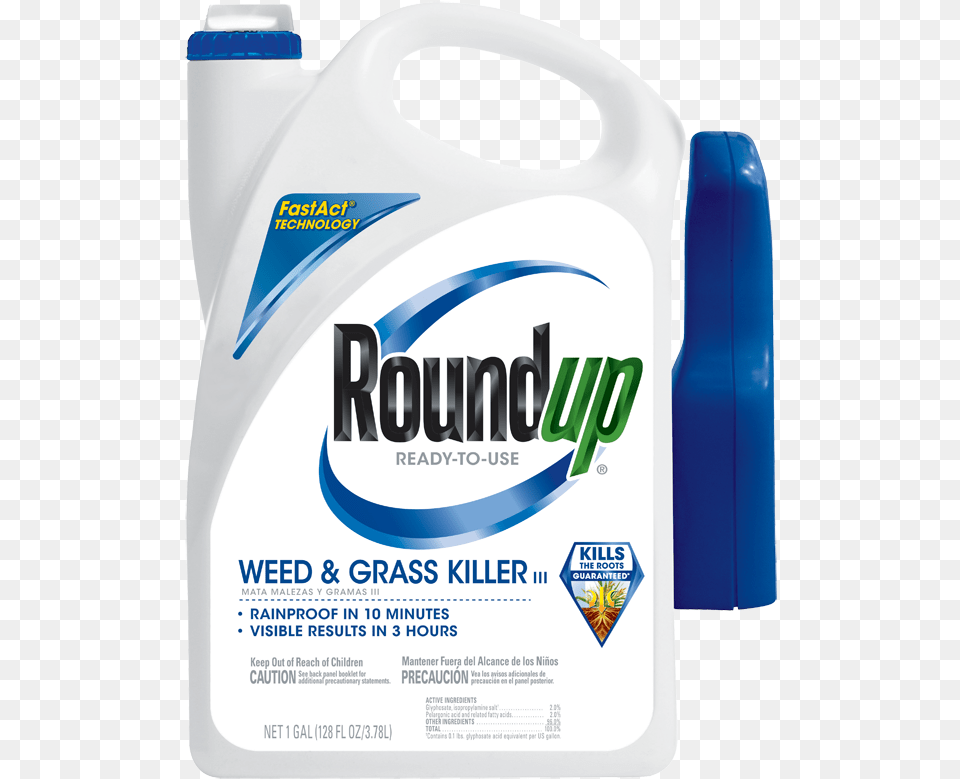 Roundup Ready To Use Weed Amp Grass Killer Iii Round Up Weedkiller, Bottle Free Png
