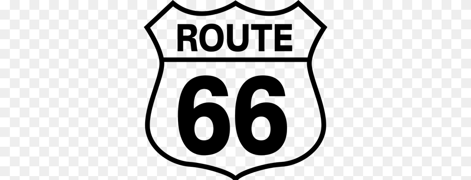 Route 66 Sticker Route 66 Logo, Gray Free Transparent Png