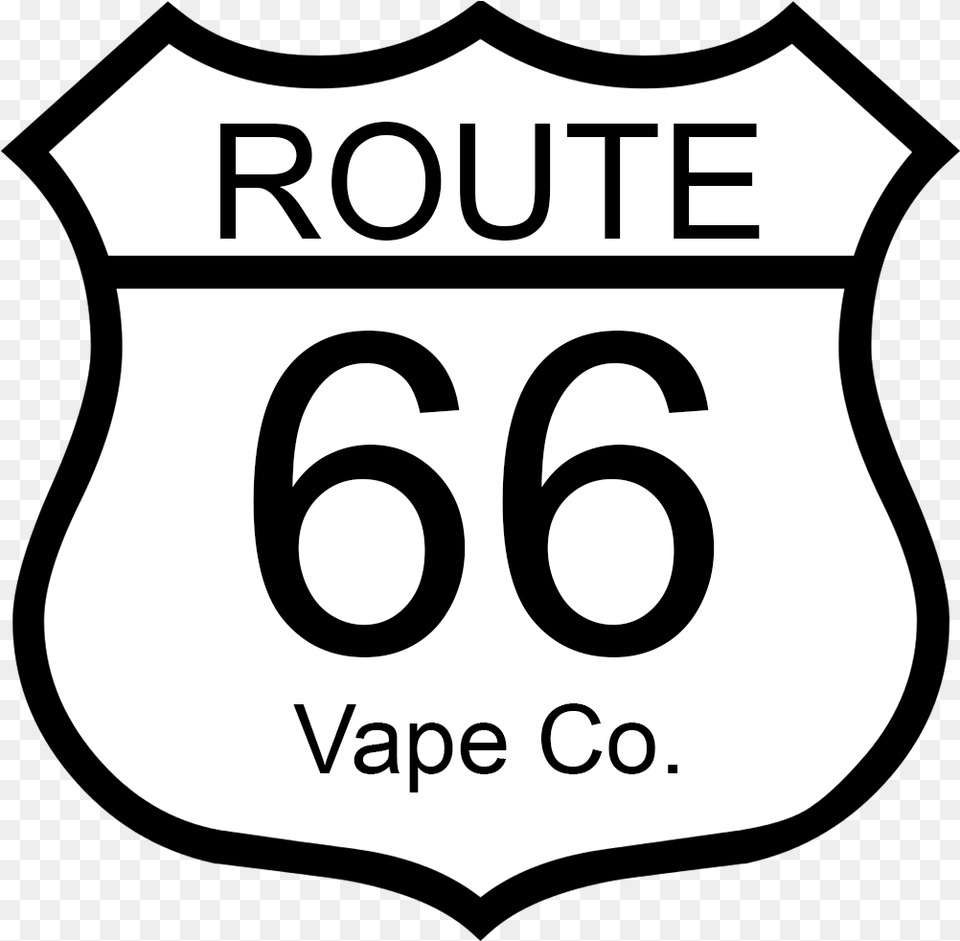 Route 66 Vape Co Route, Symbol, Number, Text, Logo Free Png