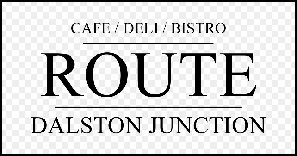 Route Cafe Logo Logo, Stencil, Device, Bench, Furniture Free Png Download