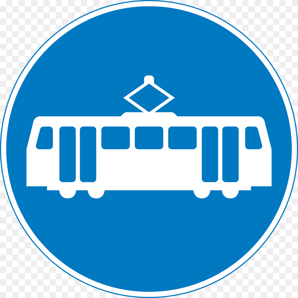 Route For Use By Tramcars Only Clipart, Disk Free Transparent Png