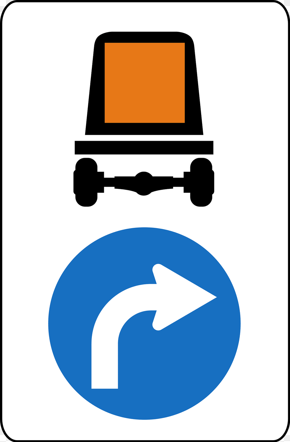 Route For Vehicles Carrying Dangerous Goods Sign In Austria Clipart, Symbol Free Transparent Png