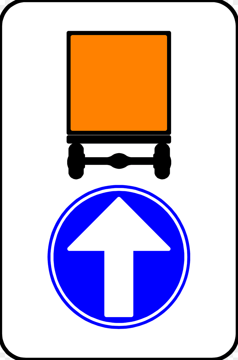Route For Vehicles Carrying Dangerous Goods Sign In Belgium Clipart, Symbol, Smoke Pipe Free Png Download