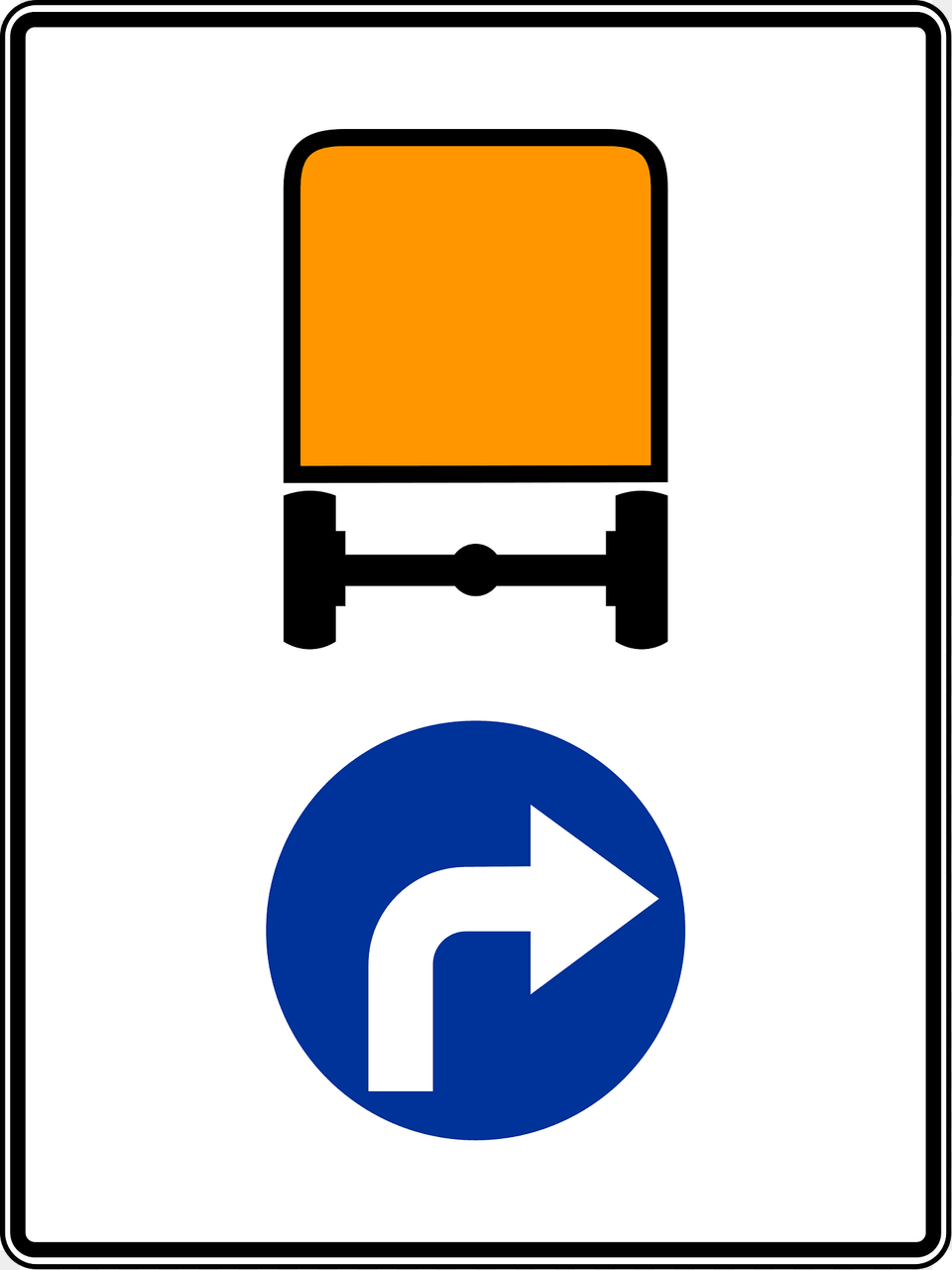 Route For Vehicles Carrying Dangerous Goods Sign In Poland Clipart, Symbol, Road Sign, Smoke Pipe Free Png