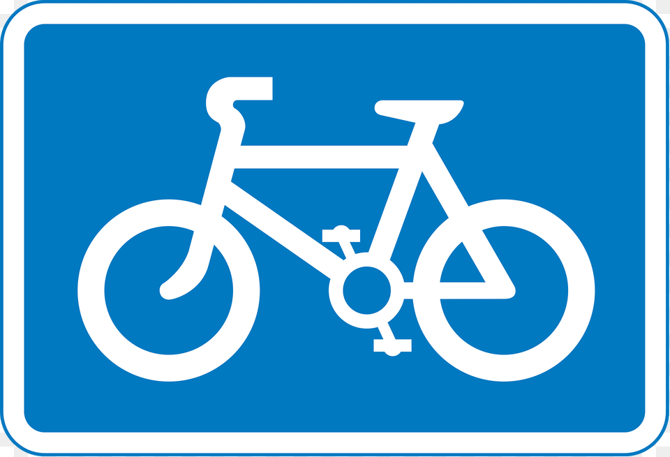 Route Recommended For Pedal Cycles On The Main Carriageway Of A Road Clipart, Bicycle, Transportation, Vehicle Free Png