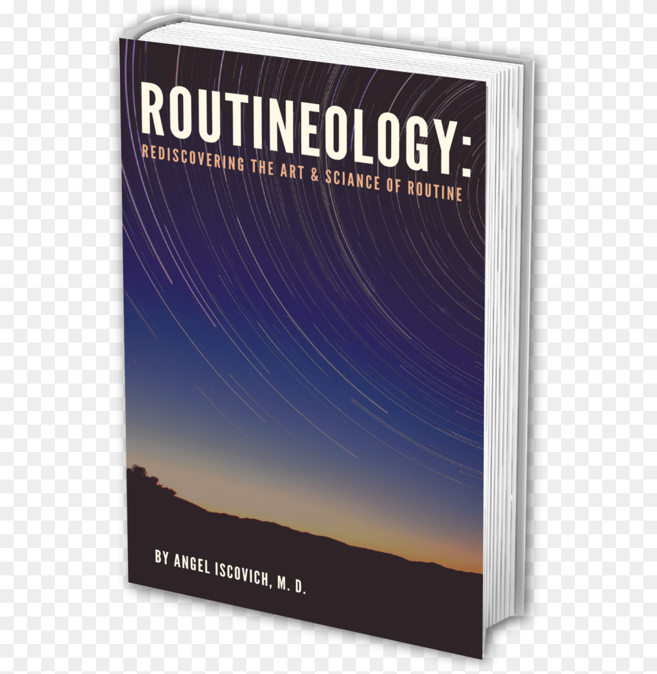 Routineology Book Cover Book Cover, Publication, Novel, Advertisement, Blackboard Png Image