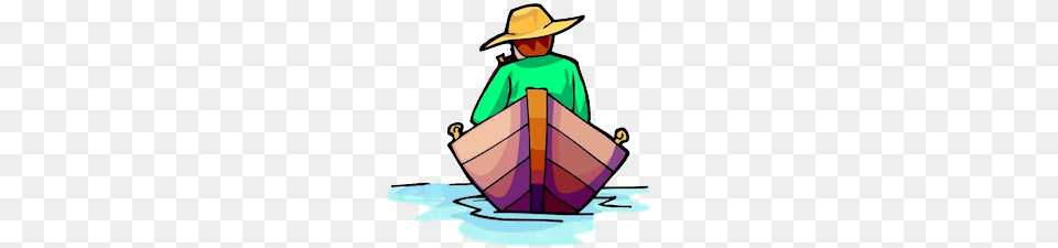 Row Boat Clipart Old, Clothing, Hat, Baby, Person Png Image