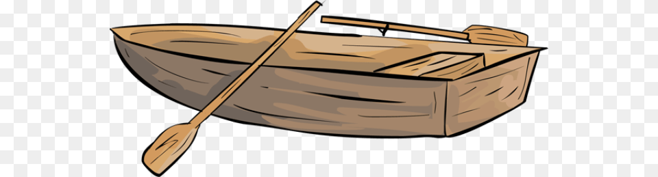 Row Boat Clipart Transparent, Dinghy, Oars, Transportation, Vehicle Png