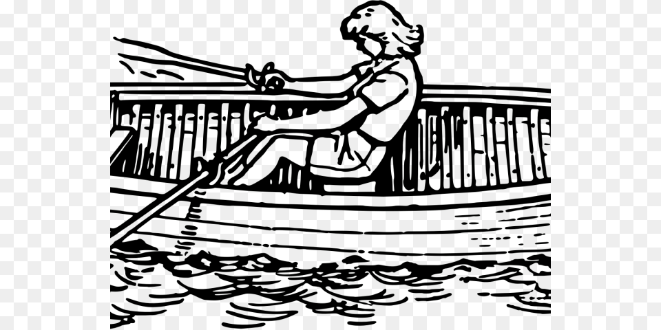 Row Boat Clipart Transportation Black And White Boats Clip Art Png Image