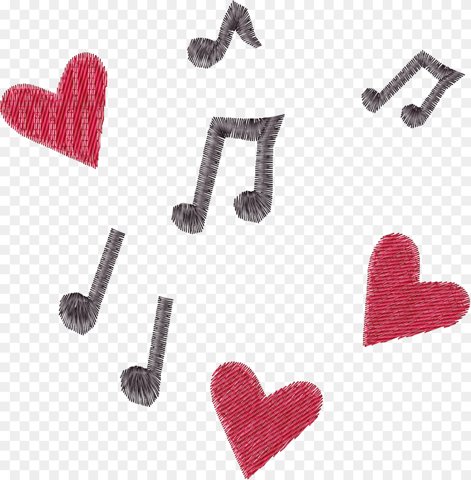 Row By Row Summerville Digitized Music Pes Heart, Symbol Free Png Download