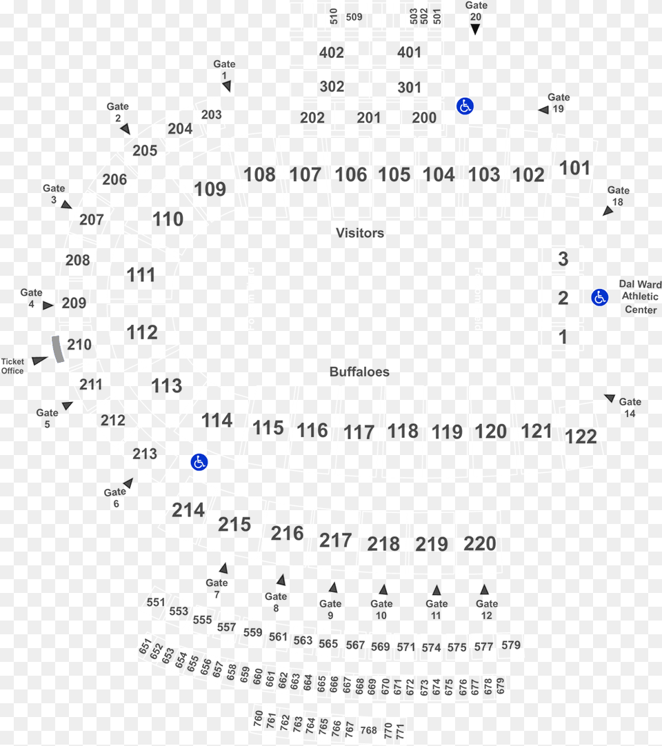 Row Folsom Field Seating Chart, Cad Diagram, Diagram Free Png