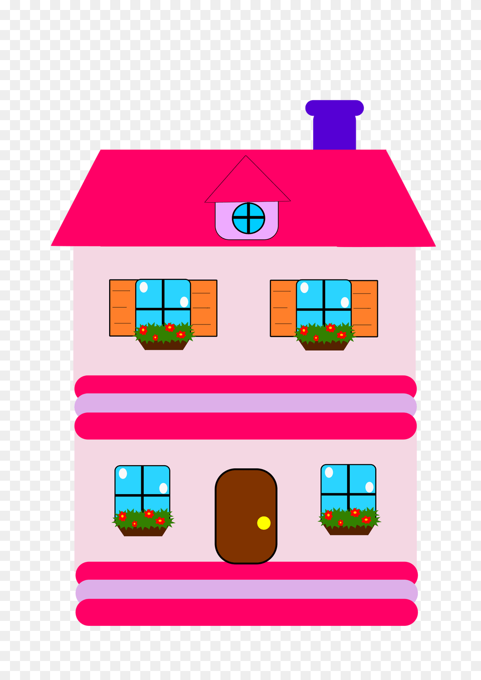 Row Houses Clip Art House Clipart Of Cartoon Winging, Architecture, Building, Cottage, Housing Png