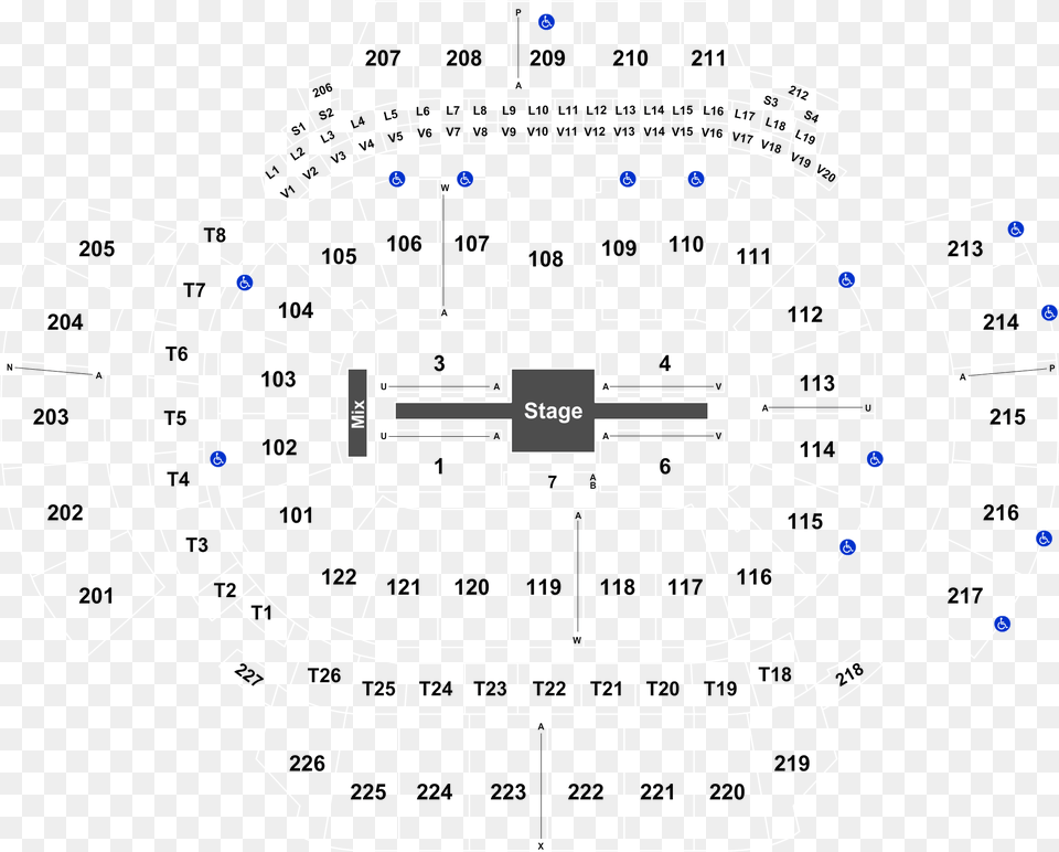 Row Seat Number State Farm Arena Atlanta Seating Chart, Cad Diagram, Diagram Png
