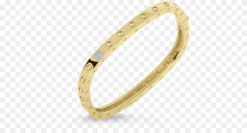 Row Square Bangle With Diamonds Bangle, Accessories, Gold, Jewelry, Blade Png
