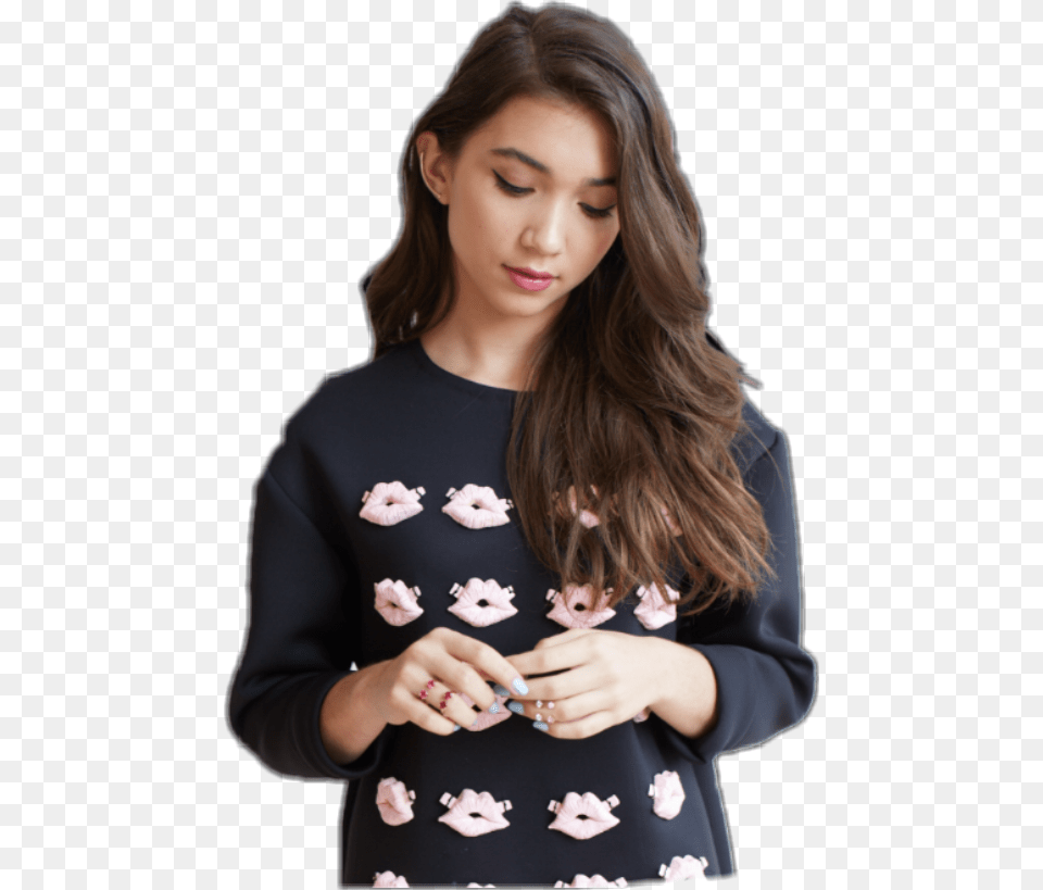 Rowan Blanchard, Adult, Person, Woman, Hand Free Transparent Png