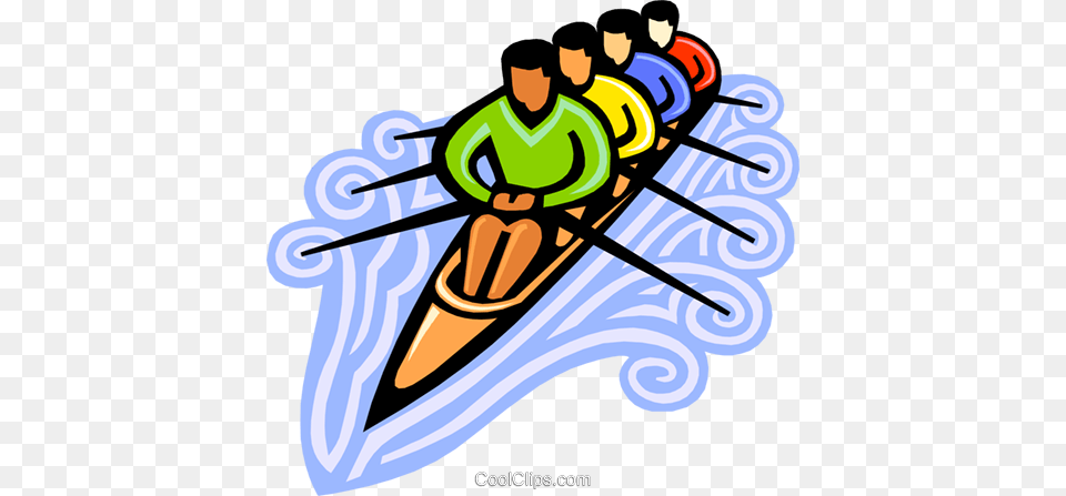 Rowing Clipart, Person, People, Vehicle, Boat Free Png Download