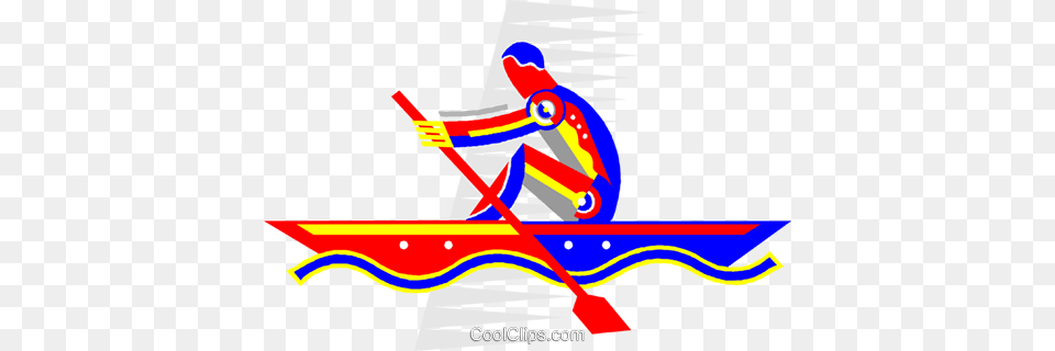 Rowing Royalty Vector Clip Art Illustration, Nature, Outdoors, Oars, Aircraft Free Png Download