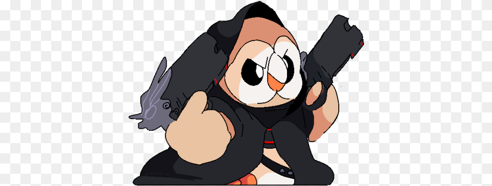 Rowlet As Reaper Cartoon, Baby, Person Png