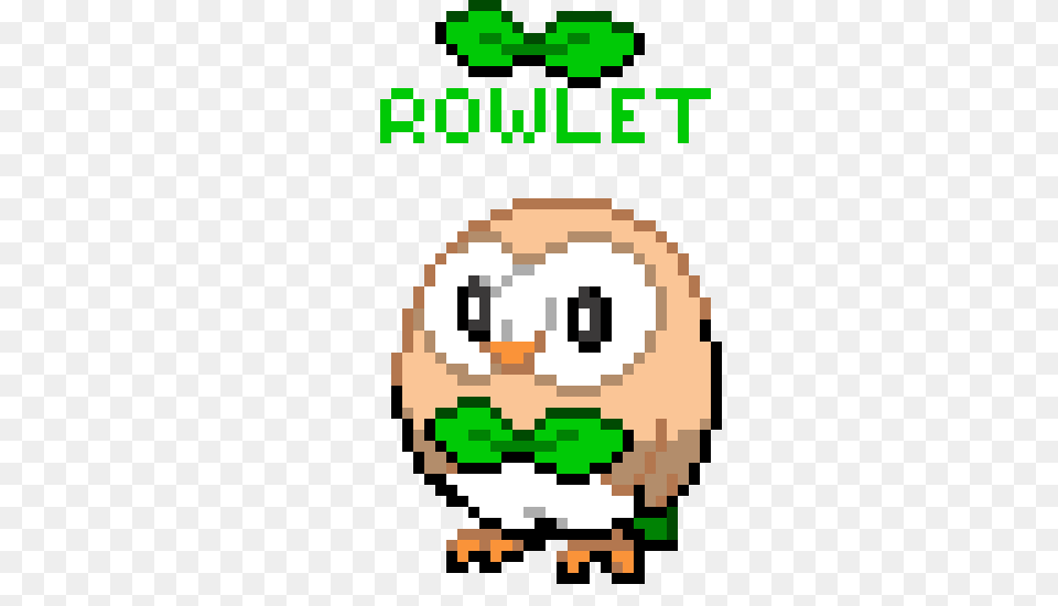 Rowlet Pixel Art Maker, Qr Code Free Png