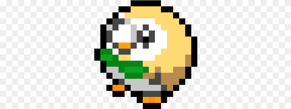 Rowlet Pixel Art Pokemon Rowlet, First Aid Free Png