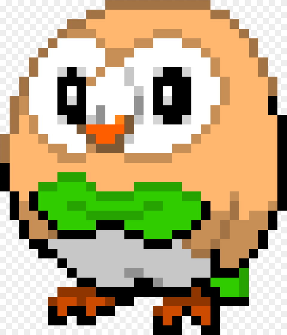 Rowlet Pokemon Pixel Art Rowlet, Scoreboard, Animal Free Png