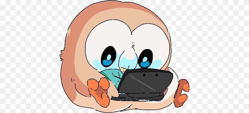 Rowlet Rowlet Pokemon Cute, Computer, Electronics, Laptop, Pc Free Png Download