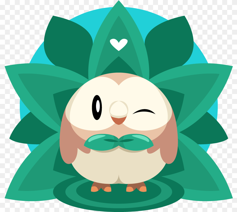 Rowlet U2014 Weasyl Fictional Character, Leaf, Plant, Elf, Person Free Png Download
