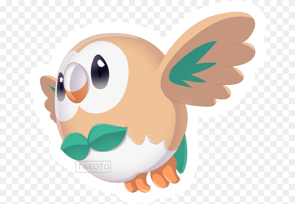 Rowlet Weasyl Fictional Character, Baby, Person, Animal, Mammal Free Transparent Png