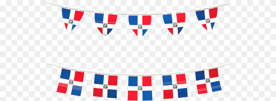 Rows Of Flags Dominican Republic Flag Banner Free Transparent Png