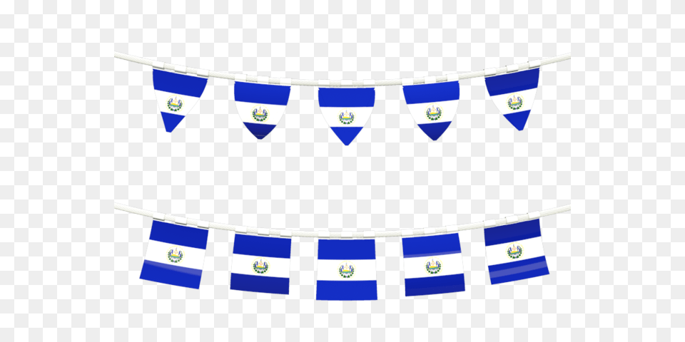 Rows Of Flags Illustration Of Flag Of El Salvador, Banner, Text, Architecture, Building Png Image