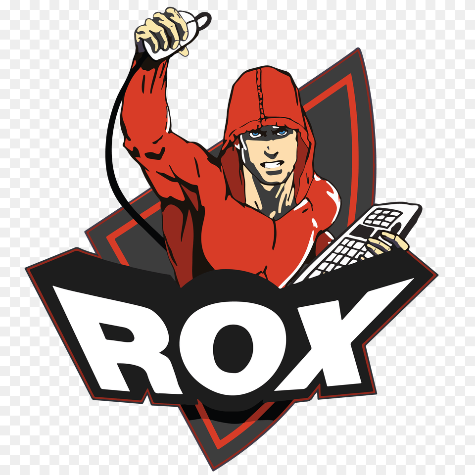Rox Professional Esports Team, Person, Face, Head, Logo Free Png Download