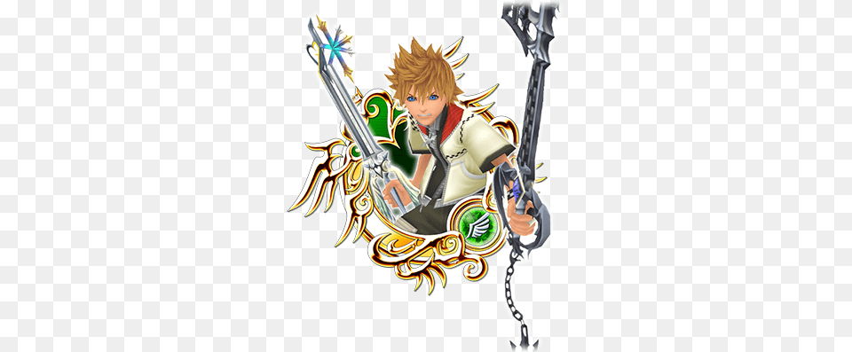 Roxas Casual Ver Kingdom Hearts Union X Onward, Book, Comics, Publication, Person Free Png