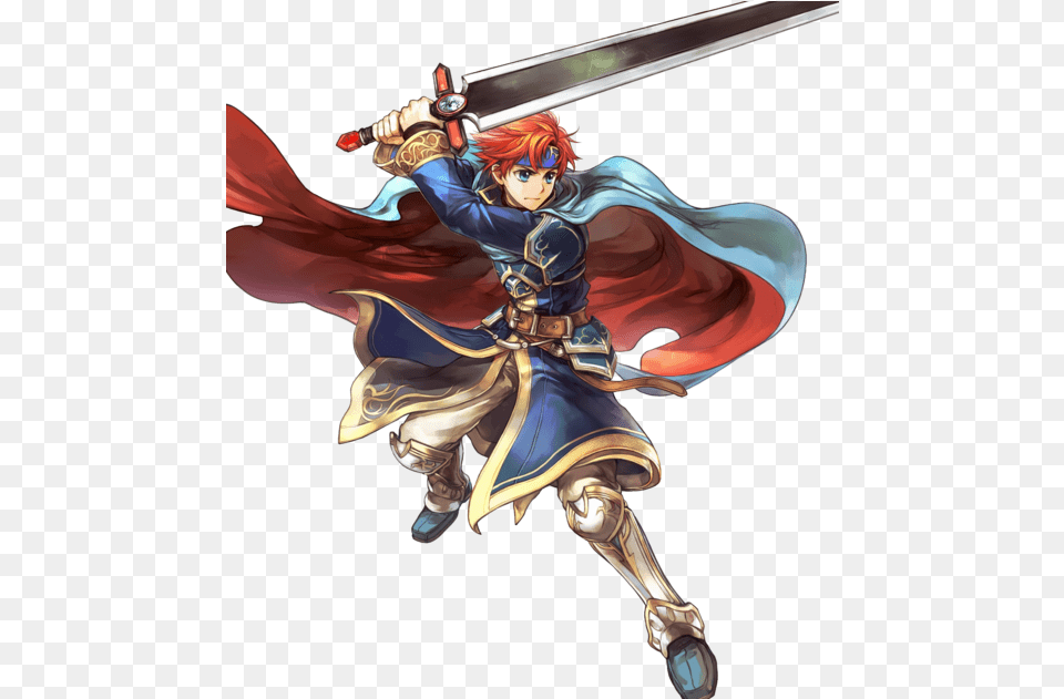 Roy Brave Lion Btlface Brave Roy Fire Emblem, Weapon, Sword, Adult, Person Free Transparent Png