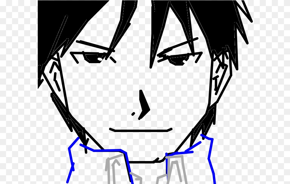 Roy Mustang Illustration, Silhouette Free Transparent Png