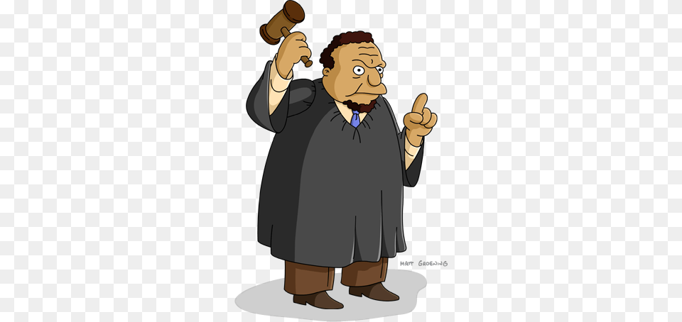 Roy Snyder Judge Simpsons, Person, People, Adult, Woman Free Png