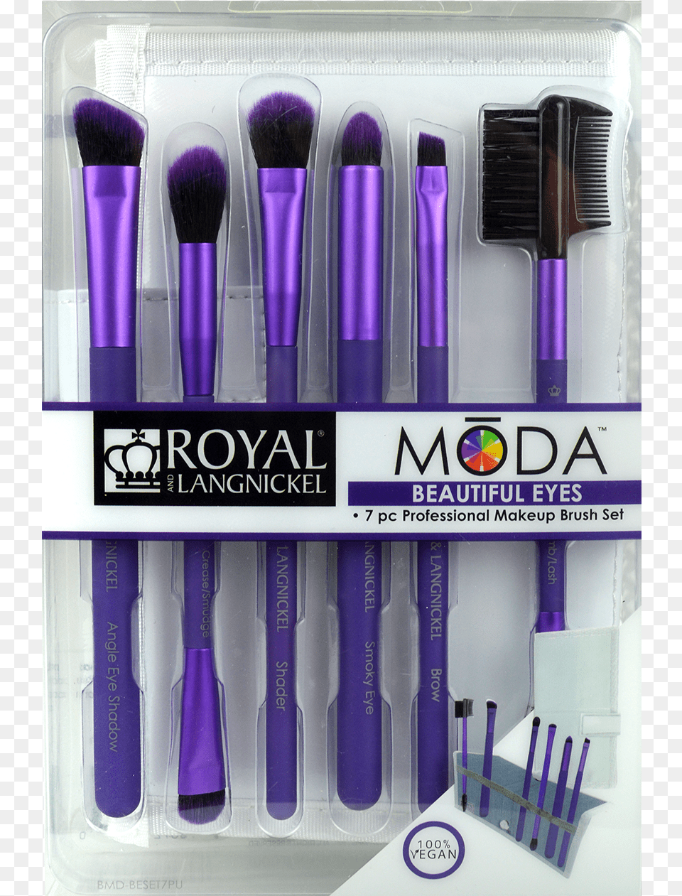 Royal Amp Langnickel Moda Total Face Purple 7 Piece, Brush, Device, Tool, Cosmetics Png