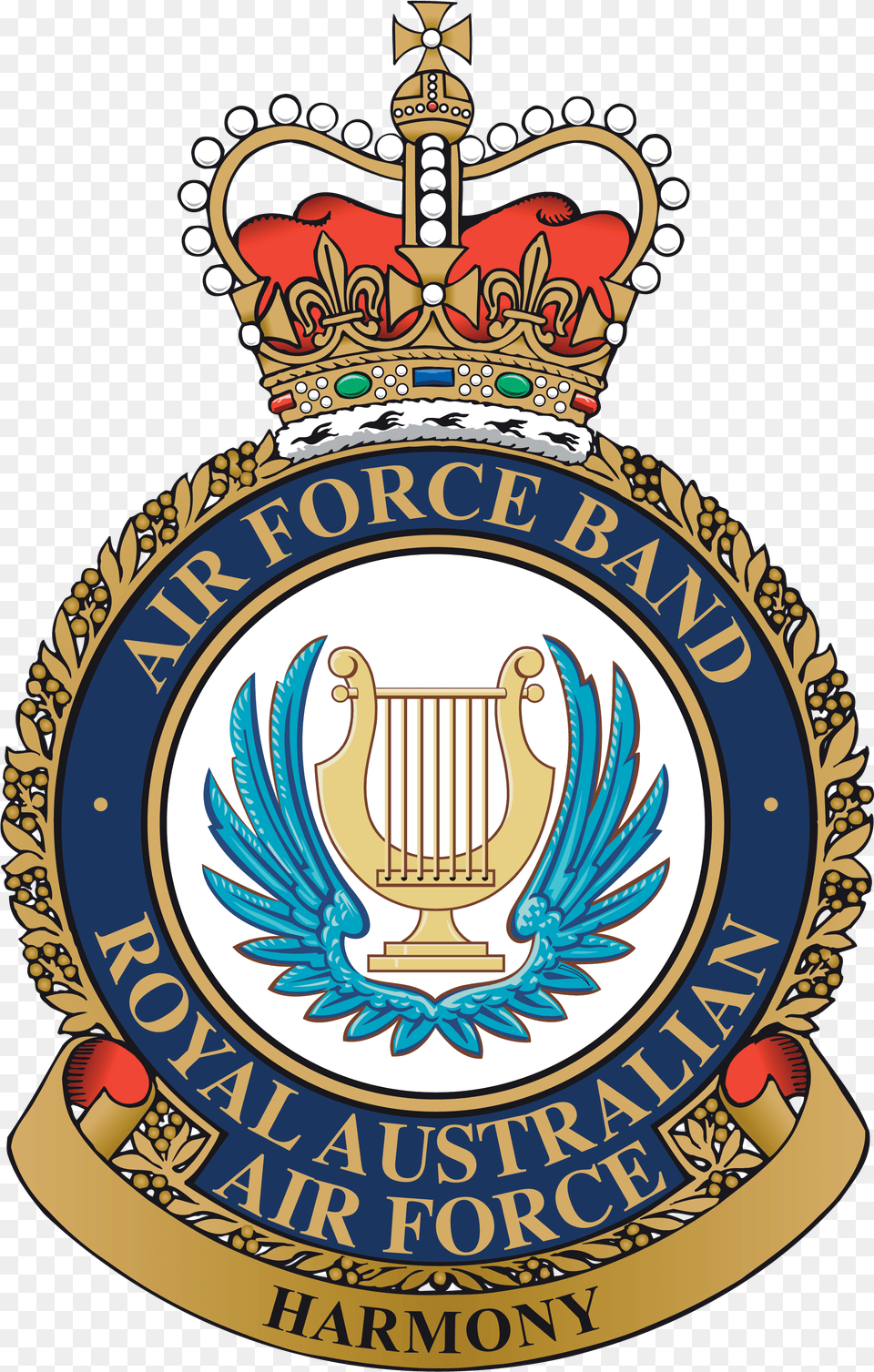 Royal Australian Air Force Band Raaf Air Force Training Group, Badge, Emblem, Logo, Symbol Free Png