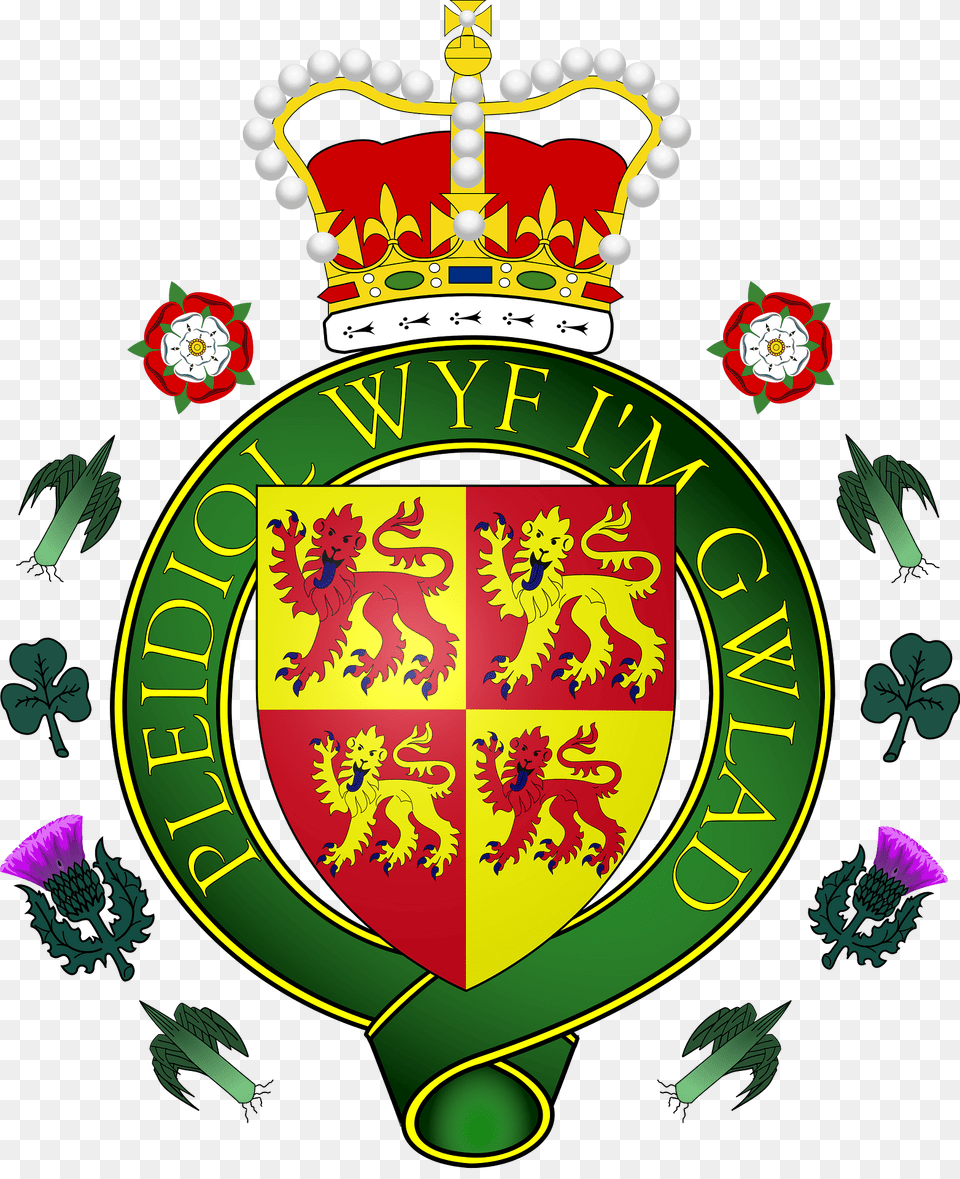 Royal Badge Of Wales 1 Clipart, Logo, Symbol, Emblem Png