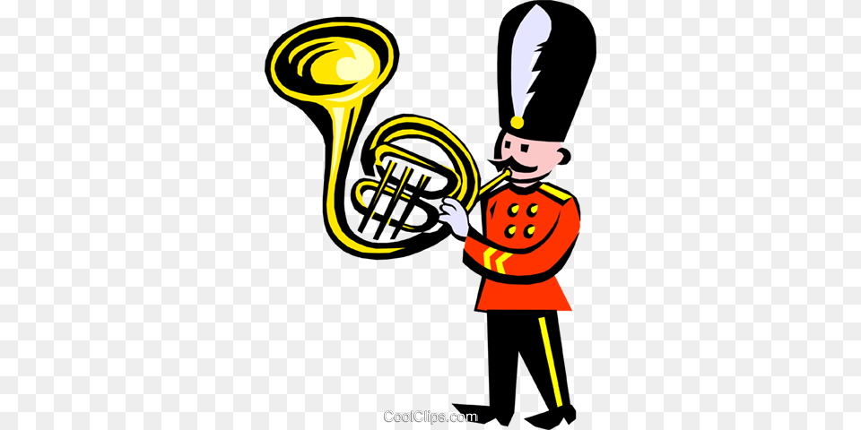 Royal Band Royalty Vector Clip Art Illustration, Brass Section, Horn, Musical Instrument, Person Free Transparent Png